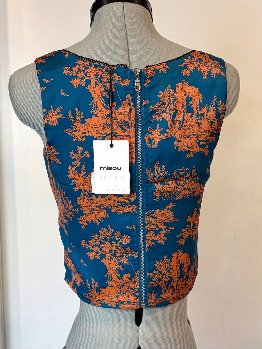 Miaou NWT Satin Campbell Corset, Marmalade Toile, XS - Picture 6 of 13